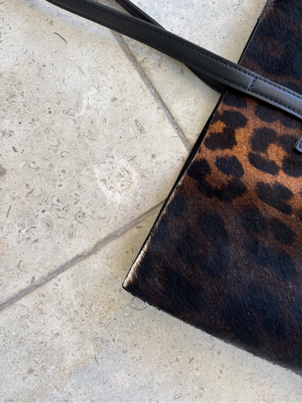 Tom Ford Leopard Print Tote - Brown and Black - Picture 6 of 13